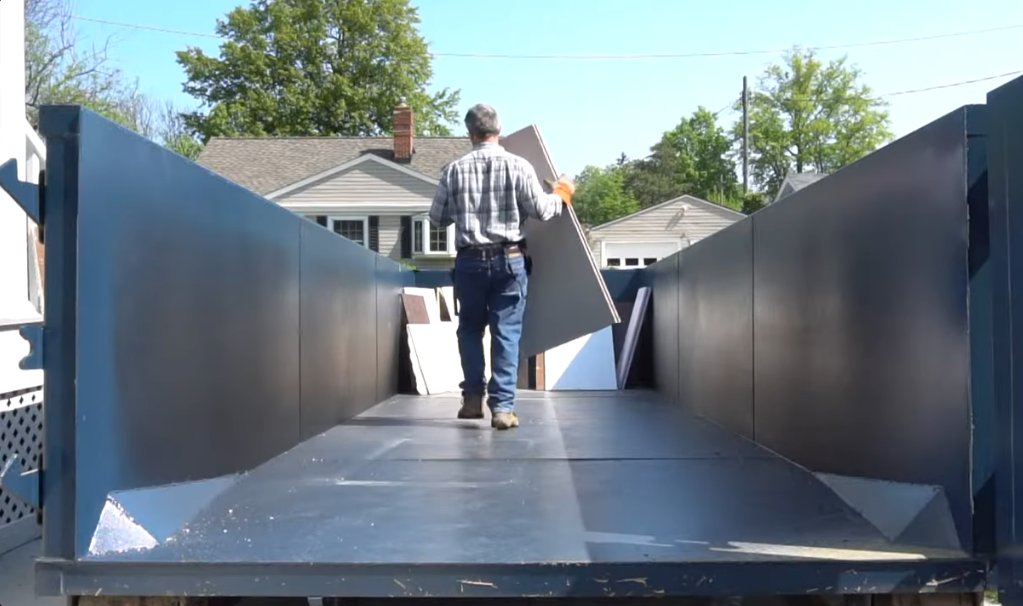 Roll off dumpster for roofing debris cleanup in Las Cruces